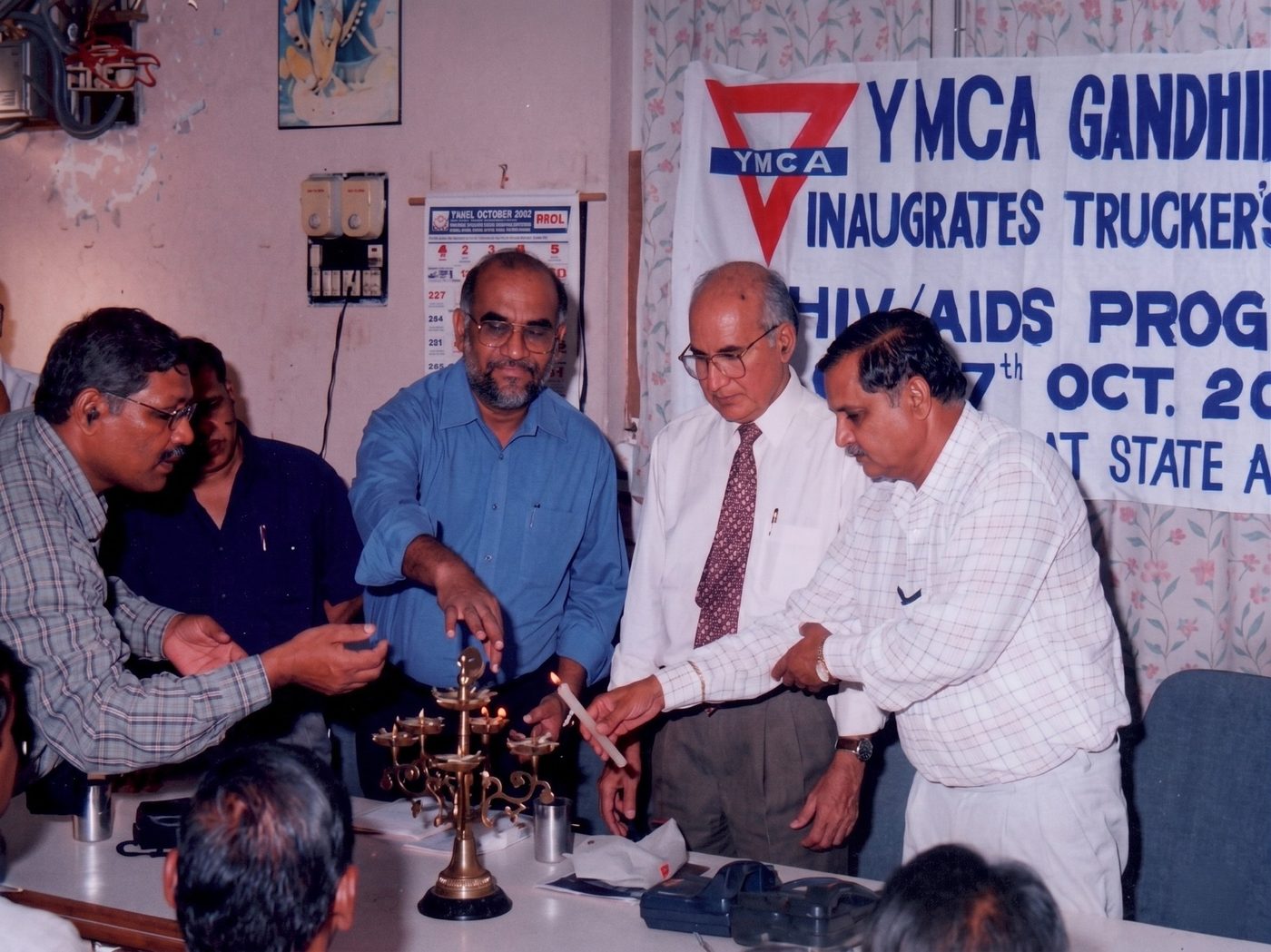 Inauguration of YMCA Gandhidham Trucker's HIV/AIDS Awareness Programme, 7 October 2002